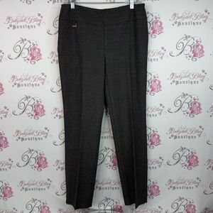 LISETTE pants plaid trousers, black, white Charcoal Checkered Women's Pants